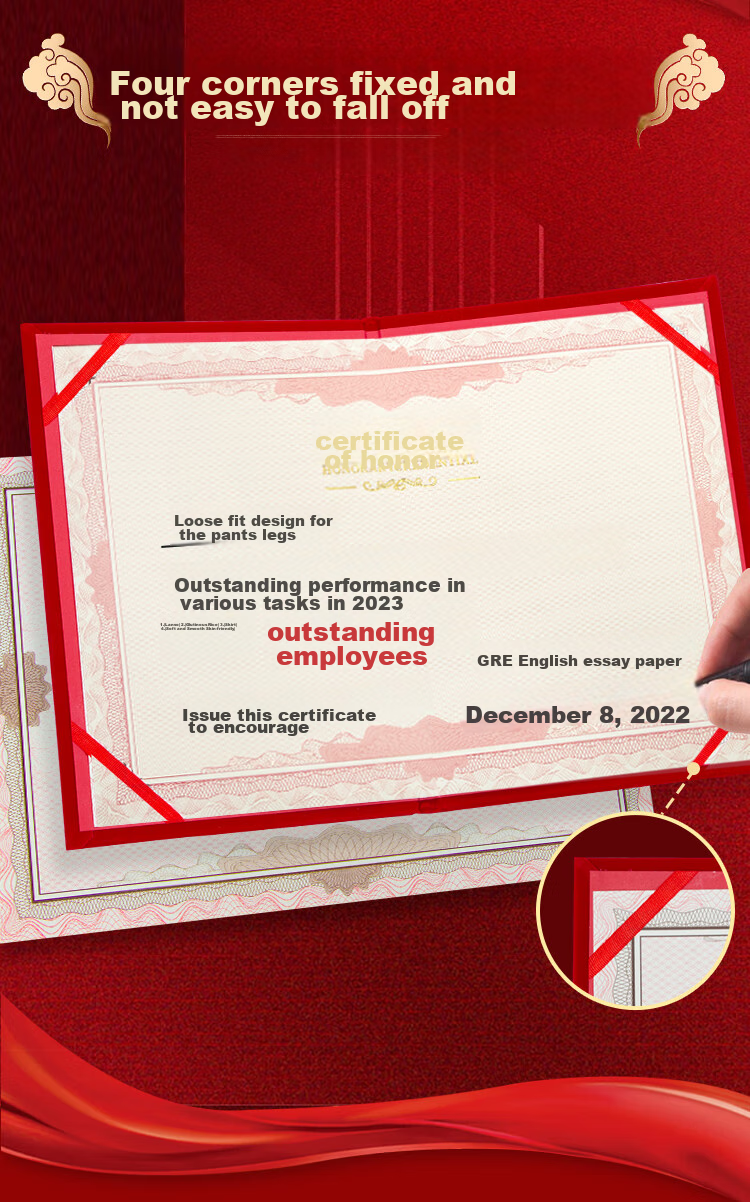 Kingdee Certificate of Honor, 10-Pack, 8K Velvet Award Certificate, Award Presentation, Commendation, Reward Certificate, Ceremony, BCBQ502, with 15 Pages of Certificate Inserts 5