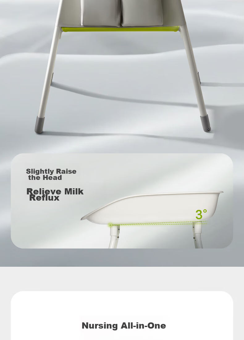Babycare Multifunctional Baby Changing Table, Newborn Care Station, Portable Infant Bath And Diaper Changing Table, Origin White 2