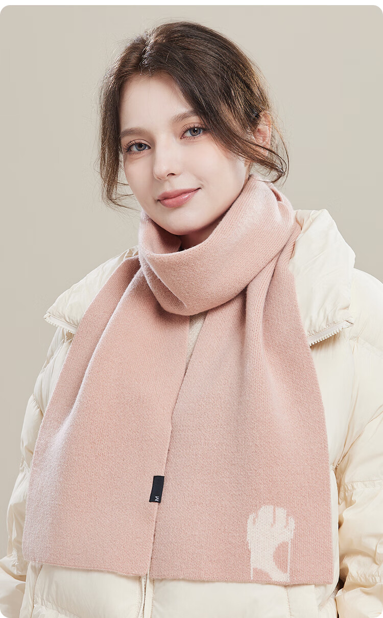 JIUMU Pure Wool Scarf for Women, Autumn And Winter Ladies' Warm Neck Warmer, Gift for Women on Mid-Autumn Festival And Birthday, Gift Box Packaging 20
