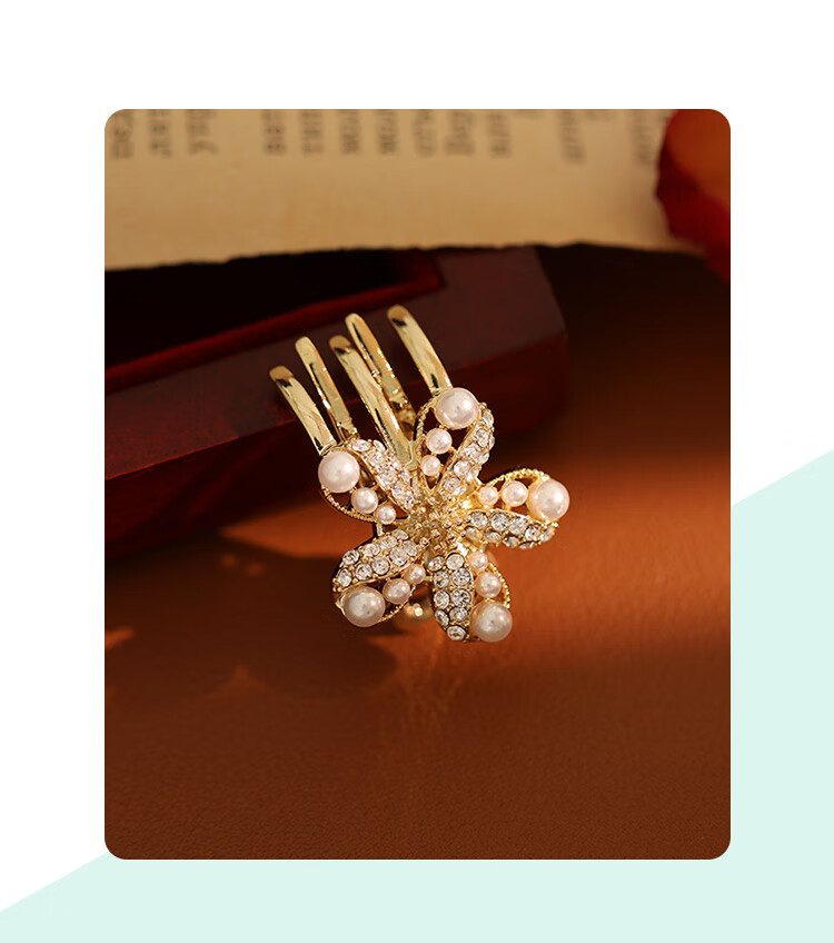 CHIMERA 2 Pieces Elegant Hair Clips, Spring Clips, Ponytail Clips, Half-Up Clips, Barrettes, Side Hair Accessories, Birthday Gift for Wome 18