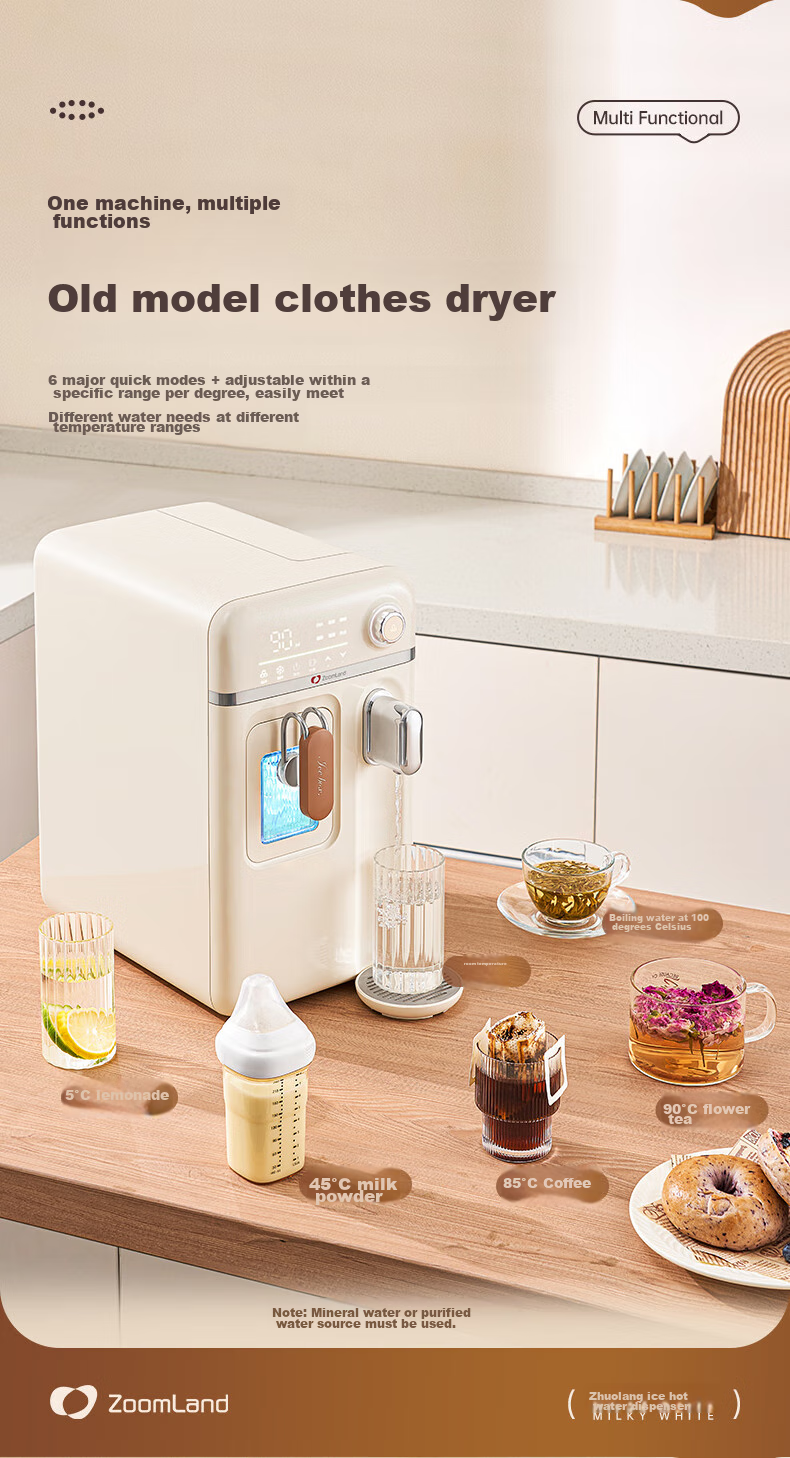 Zhuolang Mini Ice Maker for Home, Dormitory, And Small Spaces - All-In Cooling + Heating + Ice Making Machine 9