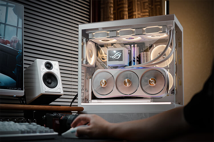 PHANTEKS XT523 View White Seaside View Tempered Glass Full-View ATX Motherboard Case for Desktop Computer (Side ARGB Light Strip/360mm Water Cooling Support/Type-C) 18