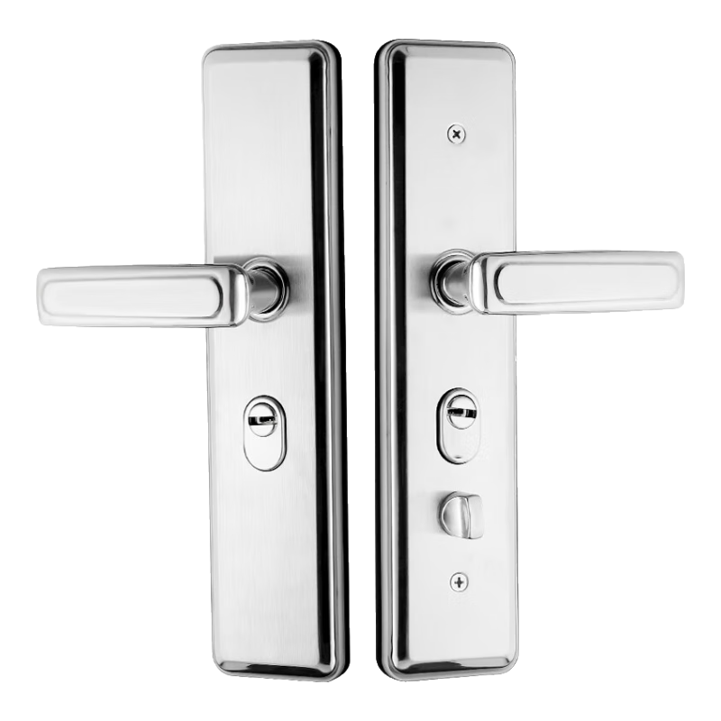 Aoben Door Handle Anti-Theft Lock, Entrance Door Lock Stainless Steel Anti-Pry Lock W01 (Without Lock Body Or Lock Cylinder)