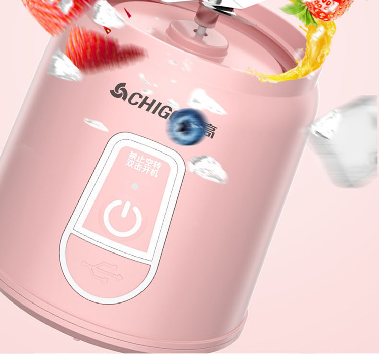 CHIGO Portable Household Juicer Wireless Charging Juice Blender Outdoor Travel Cup 1L Small Ice Crushing Fruit Juicer Birthday Gift M01 14
