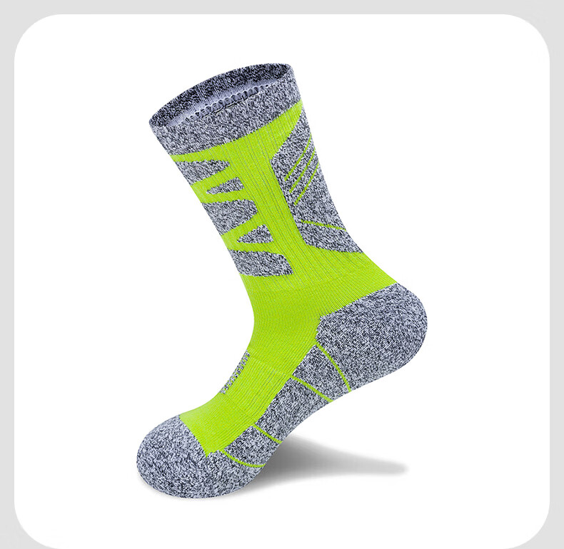 TFO 5th Generation Hiking Socks Sweat-Absorbing Mountaineering Sports Outdoor Running Socks B2202473 Women's Green M 4