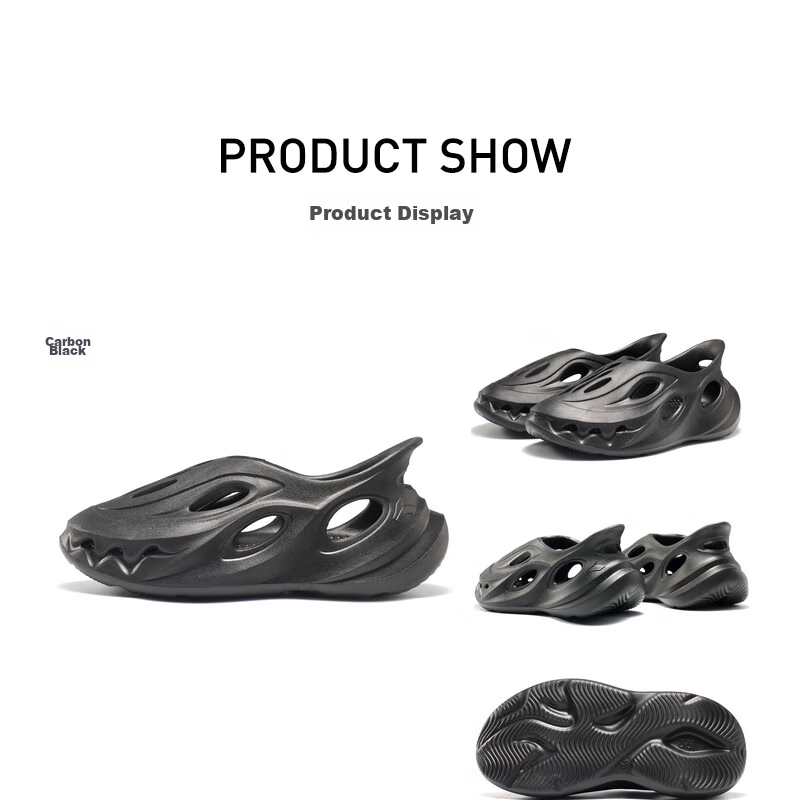 361° Children's Perforated Shoes, Summer 2026, Boys And Girls, Big Kids, Breathable Rebound Beach Sandals, Green, Size 38 19