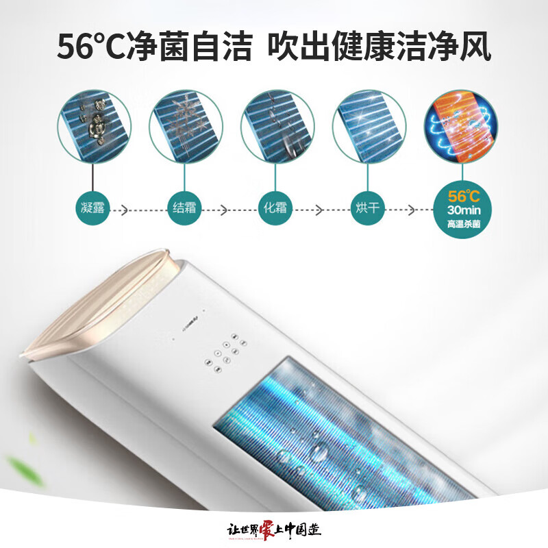 格力（GREE）2匹 王者 新一级能效 变频冷暖 高温自洁 立柜式空调柜机 KFR-50LW/(50518)FNhAb-B1