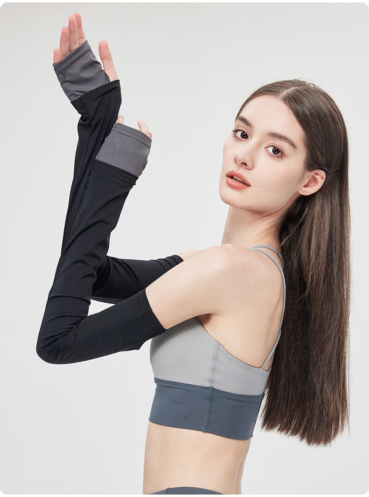 JIUMU Ice Silk Sun Protection Sleeves for Women Summer Cooling UV Protection Arm Sleeves for Driving and Cycling 22