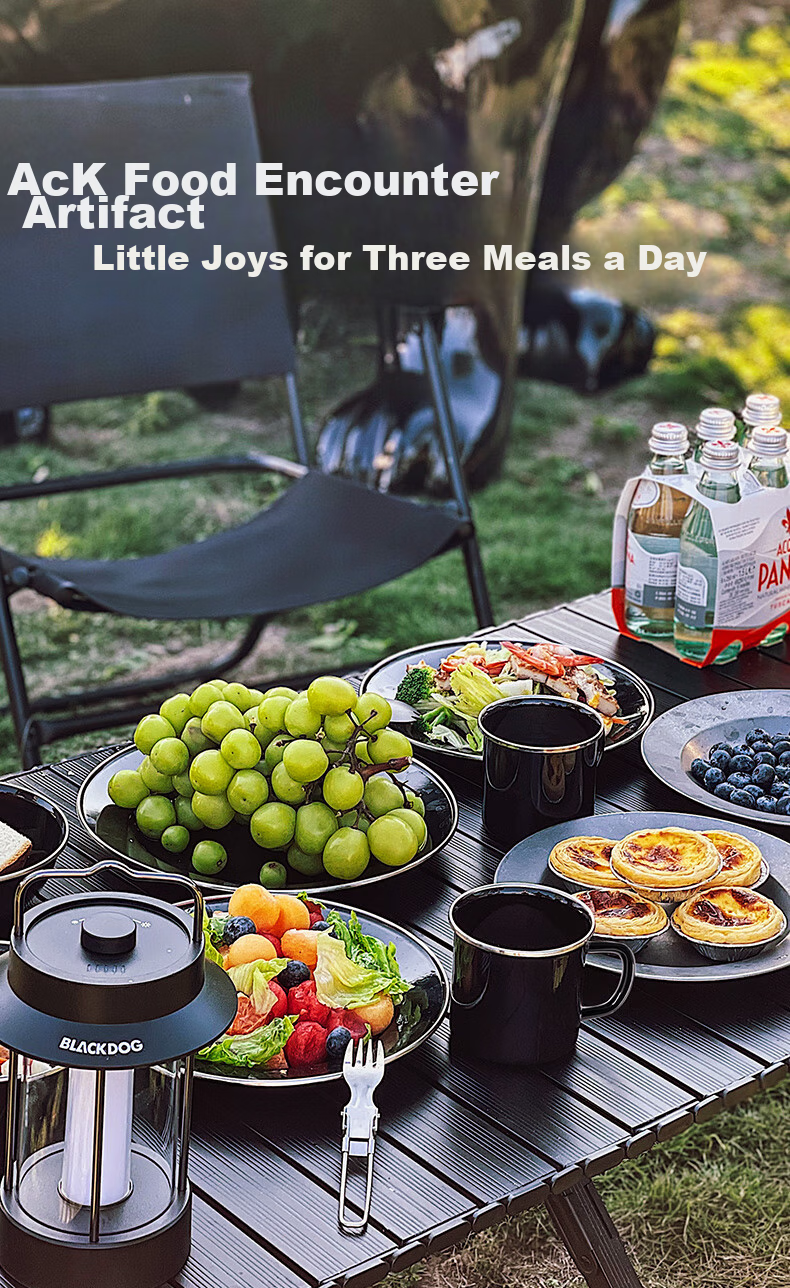 Black Dog Outdoor Camping Cookware Set Portable 3-in-1 Stove Pot Set 8