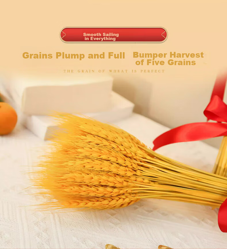 Jiamo Housewarming Decoration, Rice And Wheat Ear Ornaments, New Home Moving Supplies, New House Entrance Ceremony Decorations 4