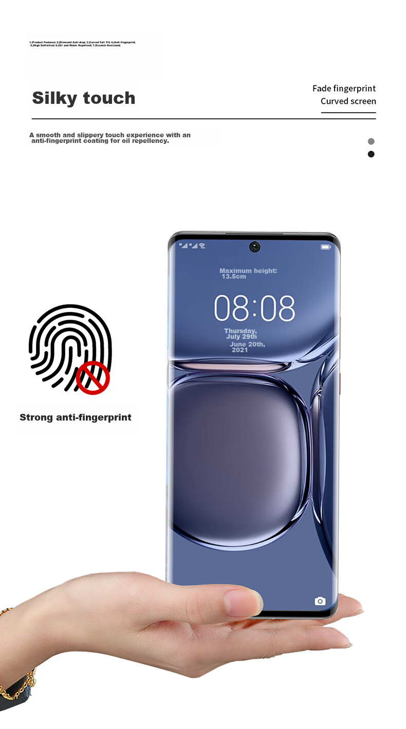 Flying Planet [2-Pack] Tempered Glass Screen Protector for Huawei Pura90ProMax, Anti-Fingerprint, Drop-Resistant, Dust-Free Installation Box 7