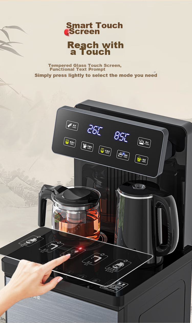 MeiLing Smart Voice Tea Bar Machine Home Multifunction Remote Control Bottom Placement One-Key Temperature Selection Touch Screen Full Chain Antibacterial Hot and Cold Water Dispenser MY-DA6501B 7