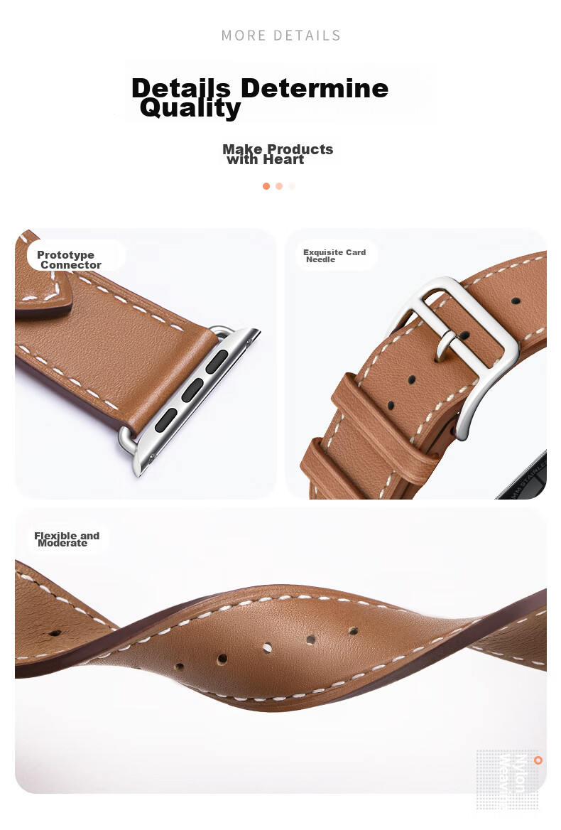 Weiqiantu [Genuine Leather Watch Strap] Compatible with Apple Watch Series 12/11, Genuine Leather Apple IWatch Series 12/11/10/9 Strap SE3/ultra4/3/2 for Men And Wome 11