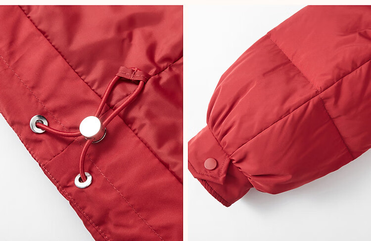 DME High Warmth Battle Robe Winter Cold-Resistant 90% Duck Down Adjustable Waist Large Patch Pocket Petite Women's Down Jacket 10