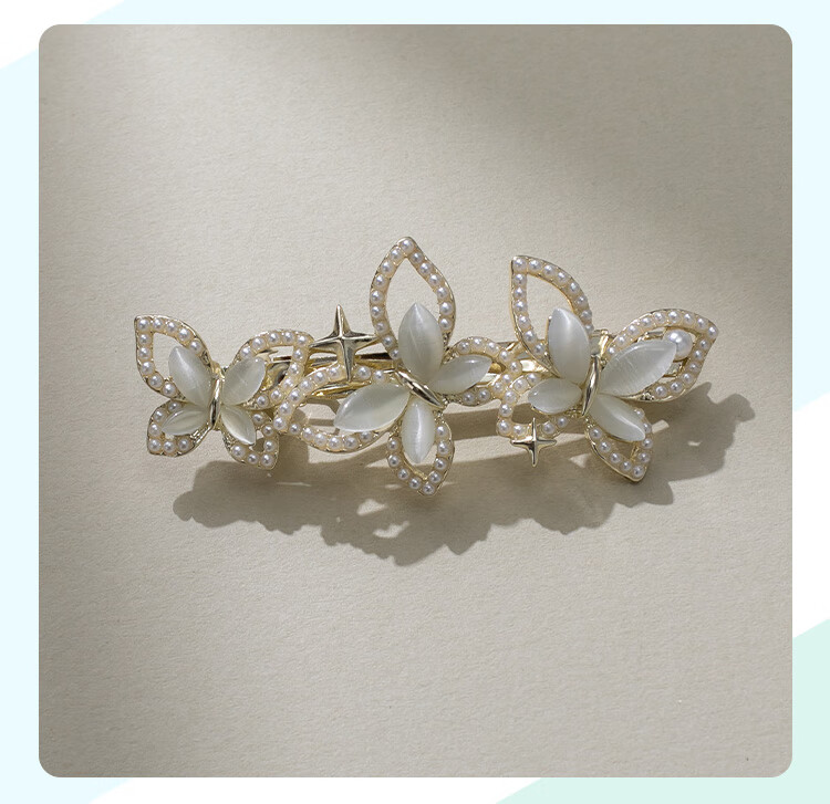 CHIMERA Elegant Hair Clip, Back of Head Half-Up Butterfly Bun Clip for Women, Side Clip Hair Accessory, Mid-Autumn Festival Gift 17