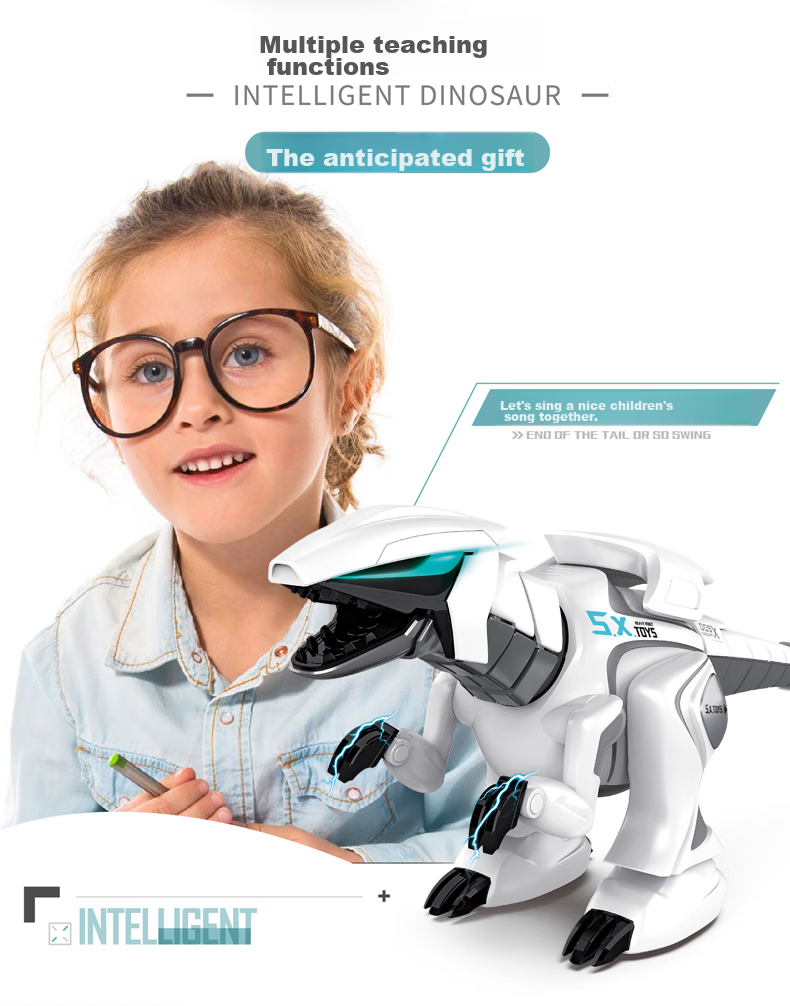 JINGDA TOYS Remote Control Dinosaur Toy, Electric Tyrannosaurus Robot, Boys' Toy, Children's Birthday Gift 5