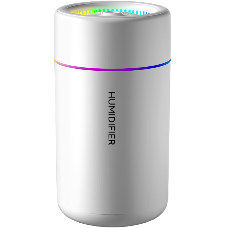 HANASS Humidifier, Compact Air Moisturizer Companion, for Nasal Allergies, Bedroom And Living Room, Quiet Operation, Top-Fill Design, for Home, Office, Students, USB Plug-In, Desktop, Car-Mounted, Humidifier H06