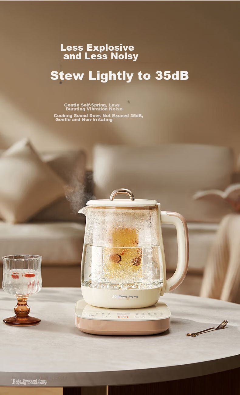 Joyoung 0 Glue Anti-Overflow Infusion Pot, Small Bubble Home Constant Temperature Kettle, Office 2L Large Capacity Glass Tea Maker, 20WY3J 13