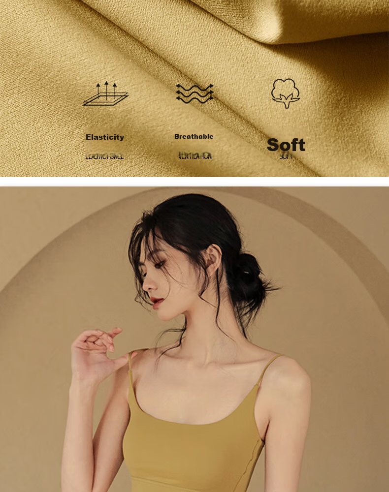 XUEXIMAN Yoga Tank Top for Women with Built-In Bra Pads, Professional Sports Bra, High-End Fitness Pilates Backless Bra 4