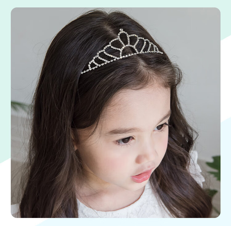 CHIMERA Butterfly Beaded Crown Headband for Children, Girls' Princess Performance Headdress, Hair Accessory, Mid-Autumn Festival Gift for Girls 5