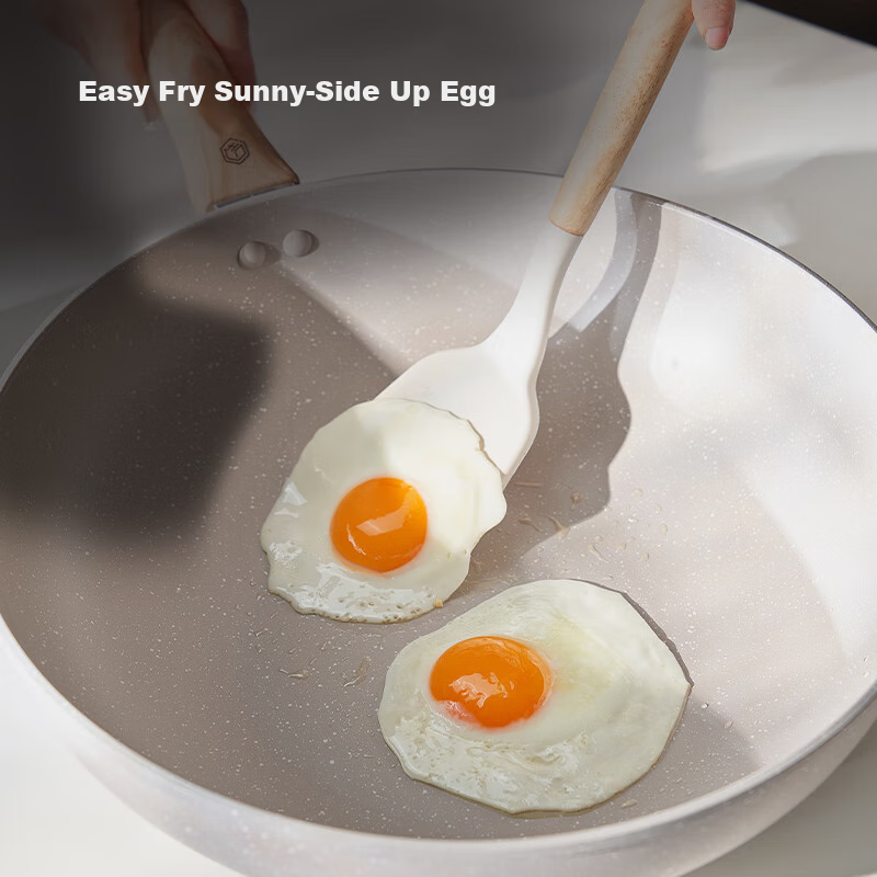 JD Original Cookware Set in Maifanshi Color: Frying Pan, Milk Pan, Wok, Compatible with Induction Cooker And Gas Stove