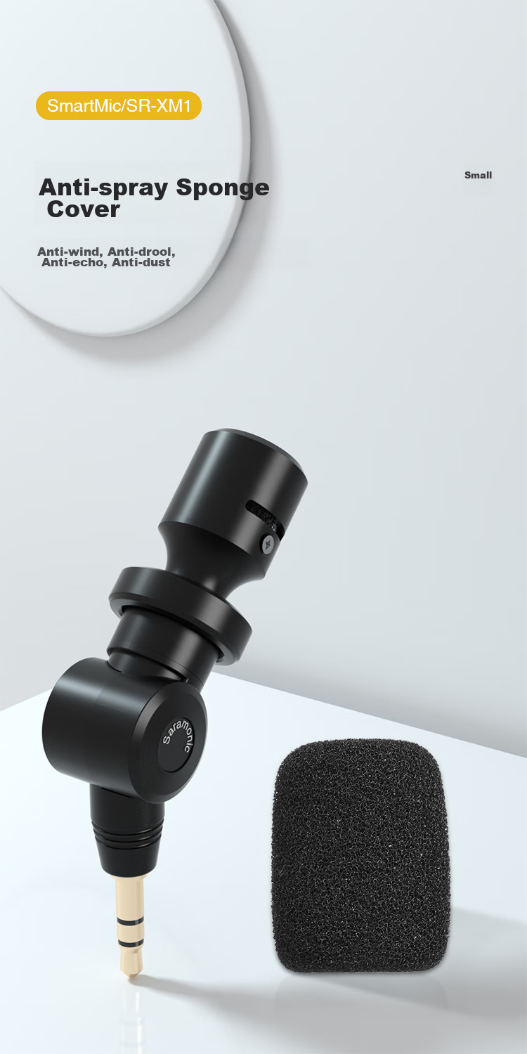 Saramonic SR-XM1 Camera External Microphone for DSLR Shooting, Short Video Interviews, Live Streaming, High-Definition Audio Recording, Small Microphone Device 7