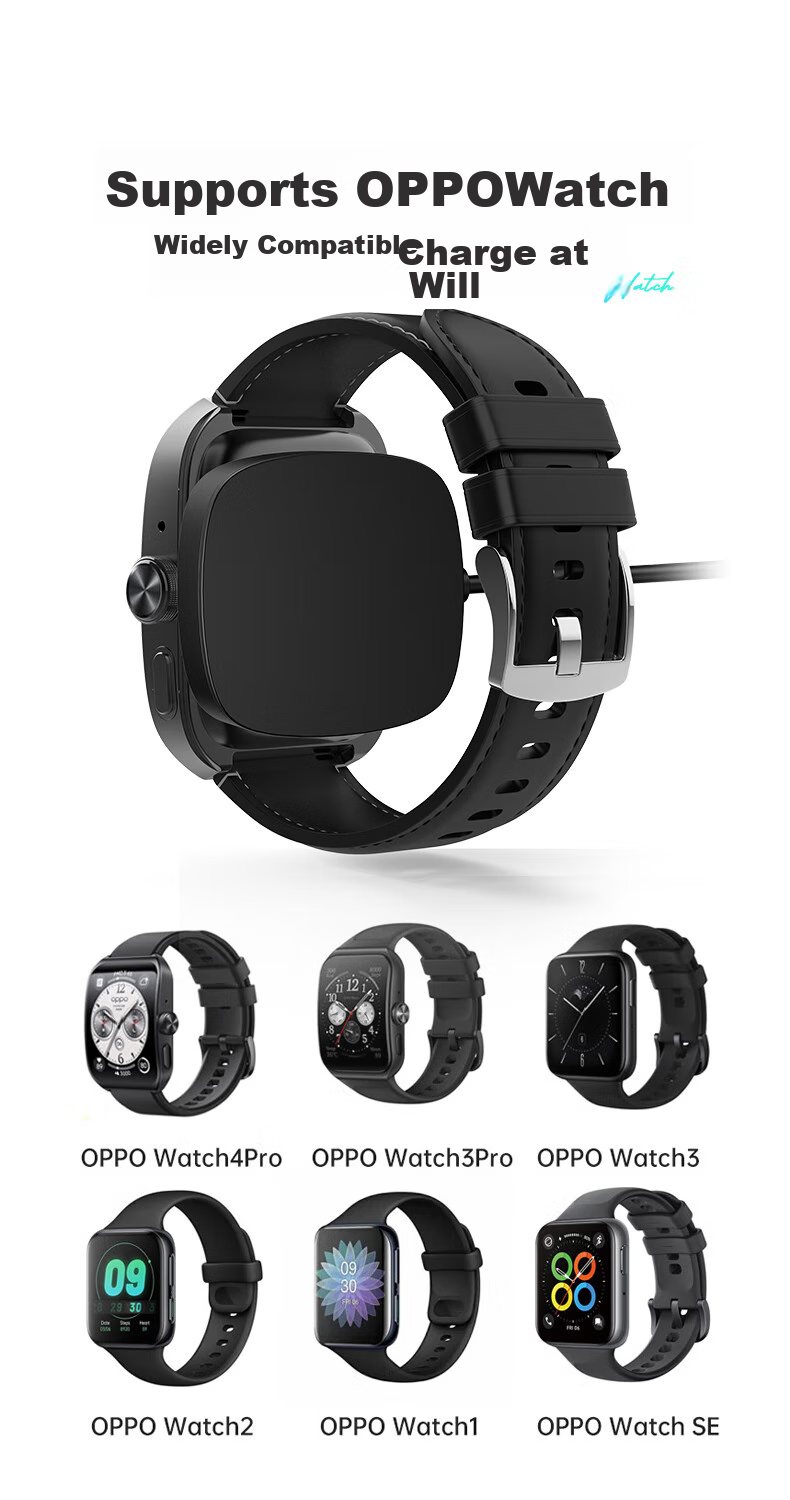 CangHua Compatible with OPPO Watch Charger, Suitable for WatchX3/X2/X2mini/watch4Pro/4/3/3Pro/2/SE OnePlus Watch 2 Charging Cable, Magnetic Fast Charging Dock 5