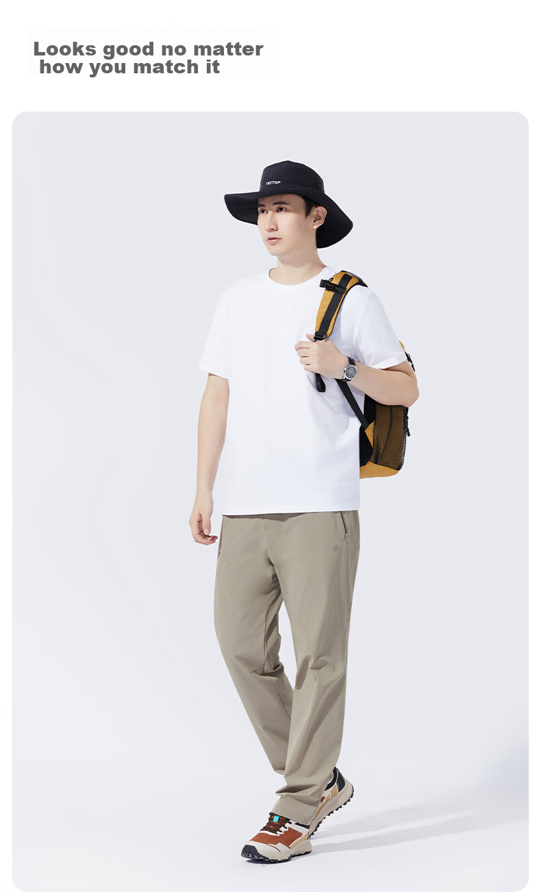 TECTOP Outdoor Short-Sleeve Lightweight Breathable Crew Neck T-Shirt, Top 2422111TX Bicheng M 19
