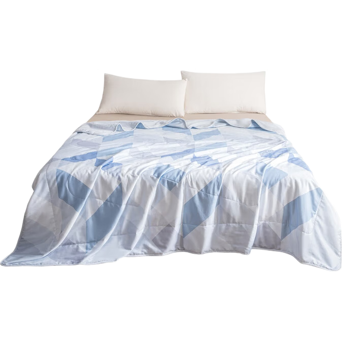 JD Jingzao Cotton Universe Summer Quilt A-Class Pure Cotton Fabric Machine Washable Ultra Soft Quilt 2x2.3m Avatar Blue