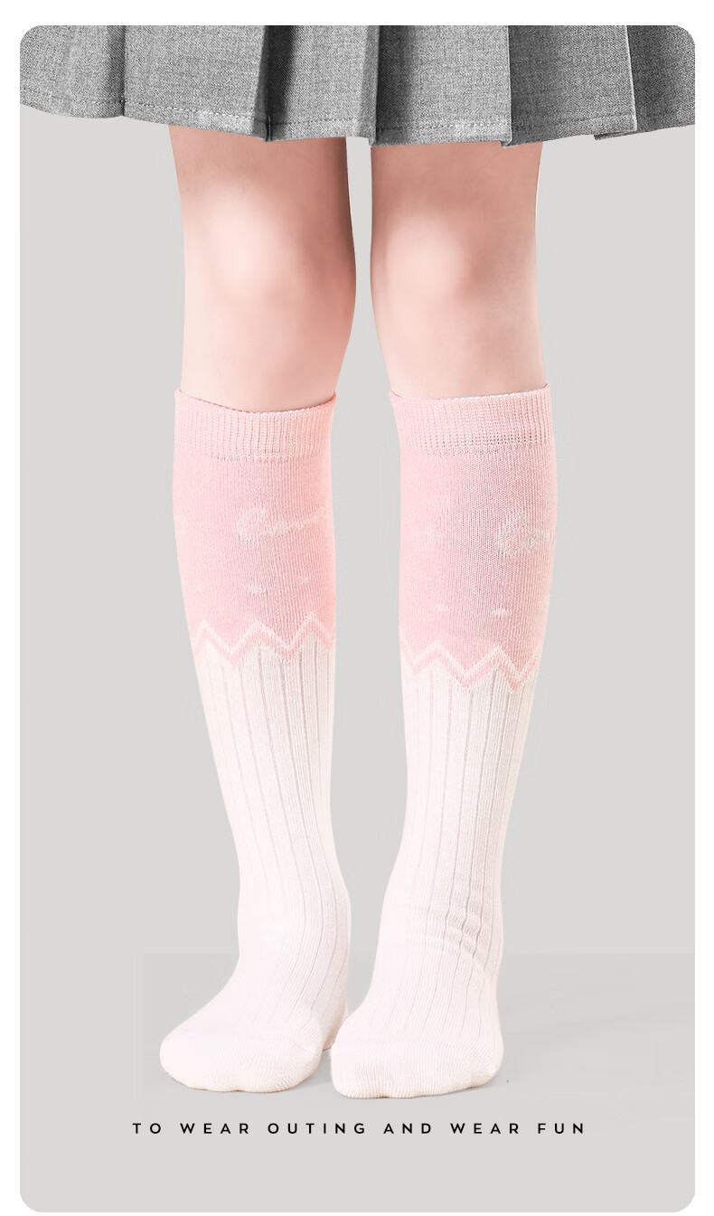 Barbie Girls' Mid-Calf Socks, Spring And Autumn Baby Long Socks, Children's High Socks, Cotton Socks, Girls' Student Summer Long Socks 8