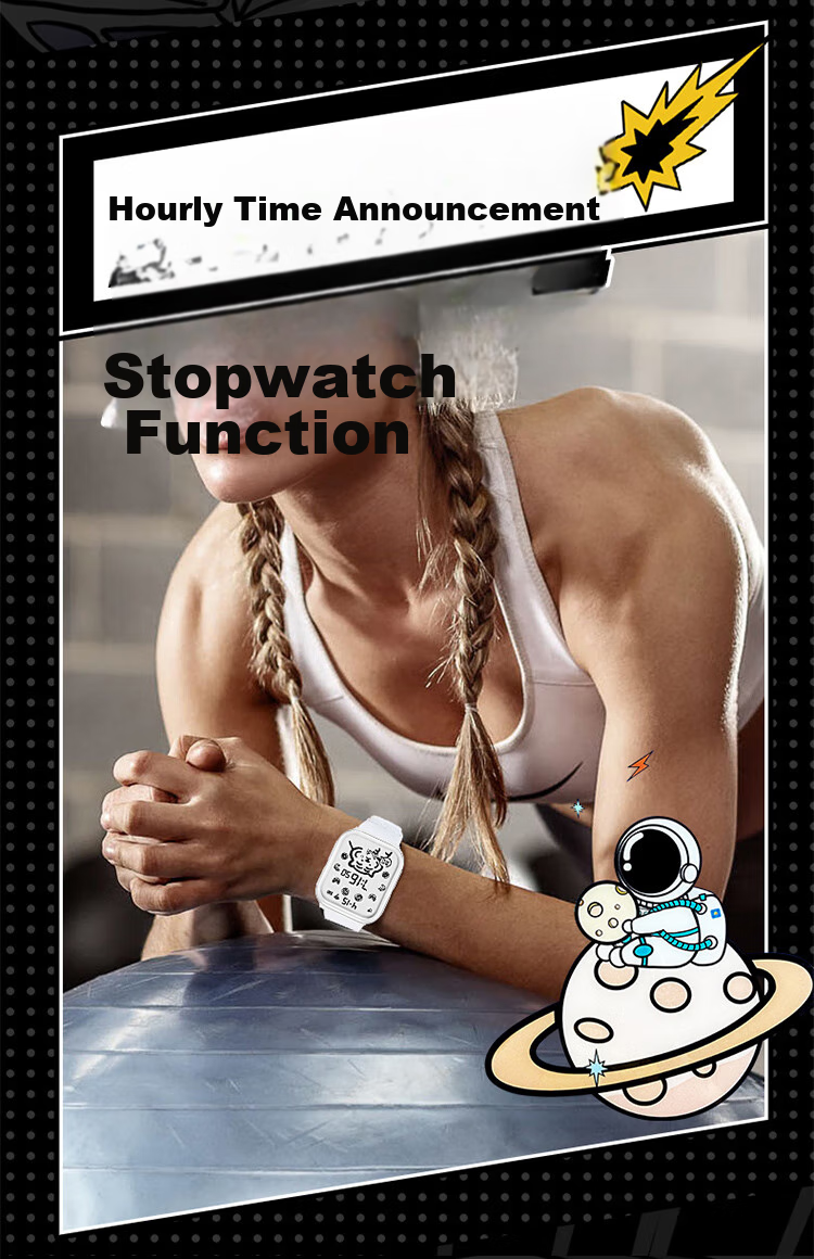 MAX-G Full-Screen Watch for Teenagers, Middle School Students, Girls And Boys, Electronic Watch with Alarm, Waterproof, Luminous, Sports Watch for Childre 6