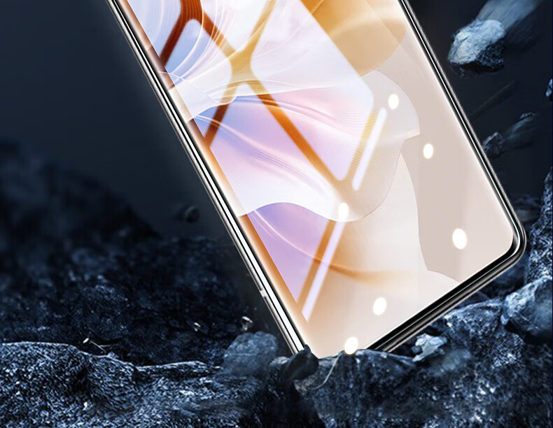 Baoluo [Damage Compensation] Tempered Glass Screen Protector for OPPO Reno11 Pro Curved Full Screen HD Anti-Scratch Anti-Fingerprint Film 6