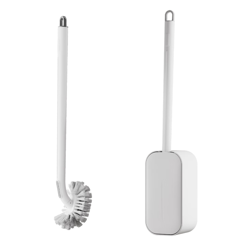 EAST Toilet Brush, No Dead Angle And Gap, Draining Wall-Mounted Bathroom S-Shaped Toilet Brush Set, Long Handle Cleaning Brush