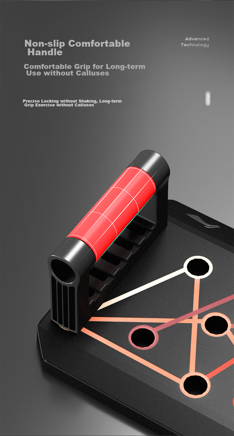 Li-Ning Push-Up Training Board, Portable Push-Up Stand for Home Fitness Equipment, Muscle Training Auxiliary Device 6