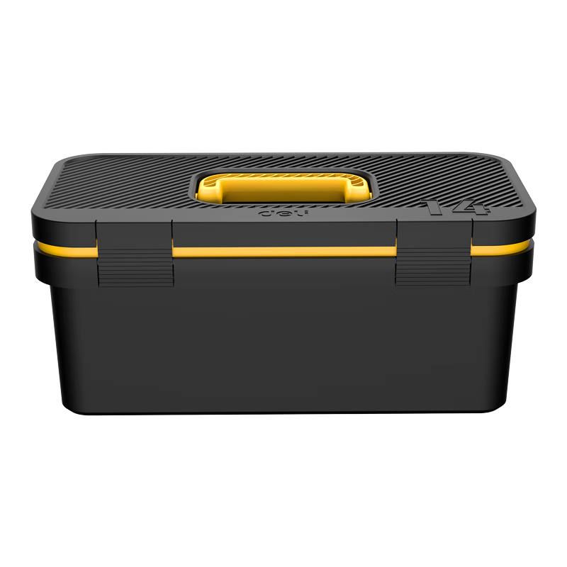 Deli Home Tool Box, Stylish Empty Plastic Storage Box, Multifunctional Hardware Organizer, 14 Inches, DL432814