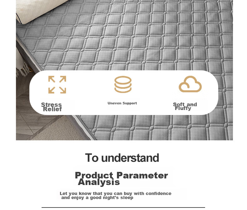 Nanjiren Latex Mattress, 1.5m X 2m Tatami Mat, Thickened 6cm High-Elastic Bed Pad, Foldable 13