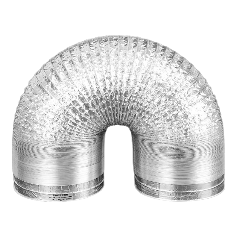PURPAVWINNER Thickened Aluminum Foil Smoke Pipe, Range Hood Exhaust Vent Diameter 160mm, Exhaust Pipe Flexible Duct, Extendable Cooker Hood Ventilation Pipe, 3 Meters Long