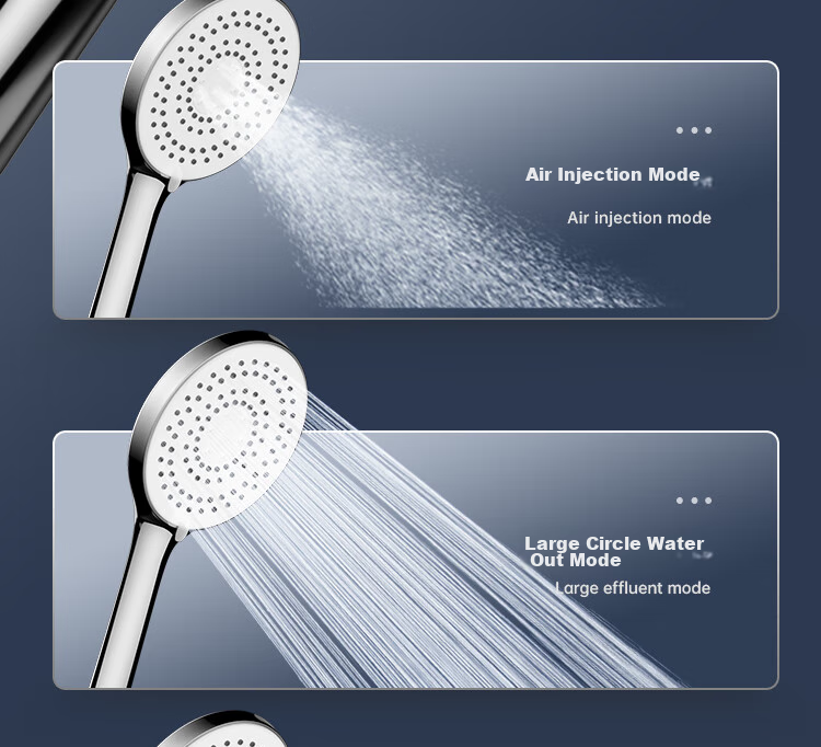 MEJUE Shower Set, High-Pressure Shower Head, Hot And Cold Brass Faucet with Mixing Valve, Bright Silver Z-5119 9