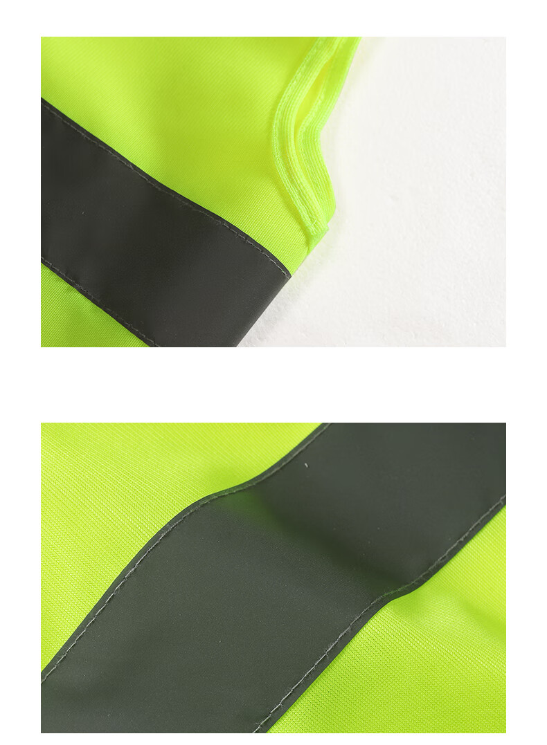 DANGJIAN Reflective Vest, High-Visibility One-Size Safety Command Vest, Velcro Style, Orange 5
