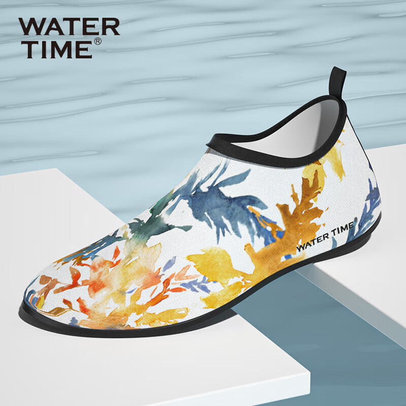 Аквашузы WATERTIME для женщин и мужчин, нескользящие, для плавания, дайвинга, пляжные, размер S (35/36), цвет "Island of Maple"
