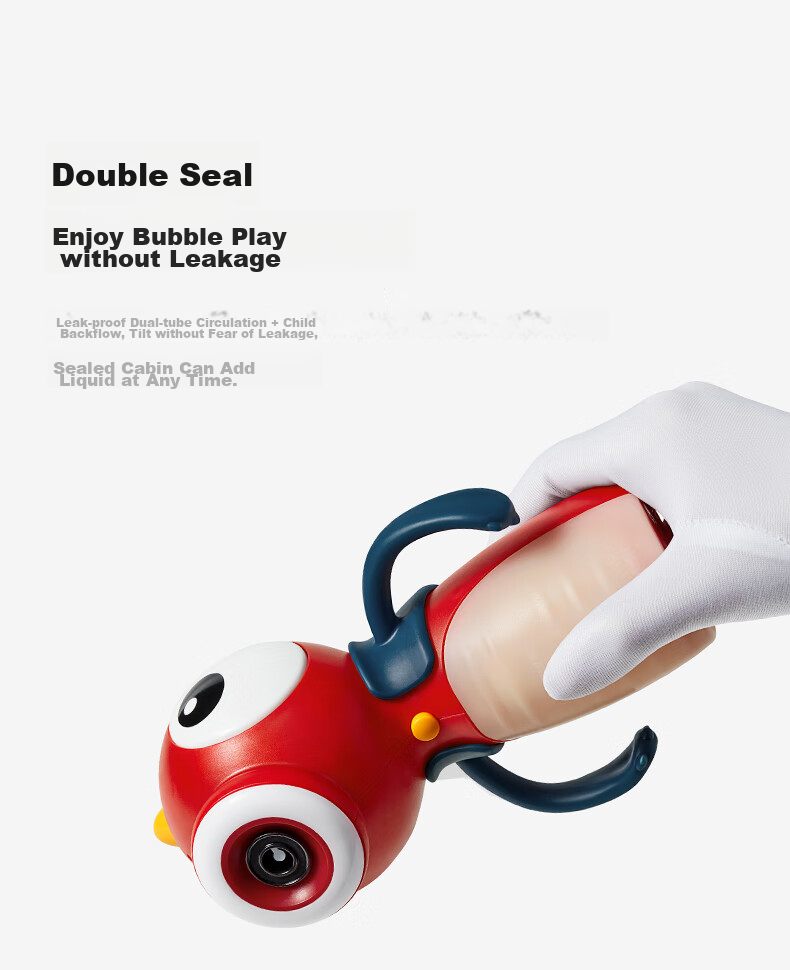 Babycare West Highland Handheld Bubble Wand Bubble Machine Electric Outdoor Toy for Children Ages 3-6 Baby Gift - Moon Porcelain White 7