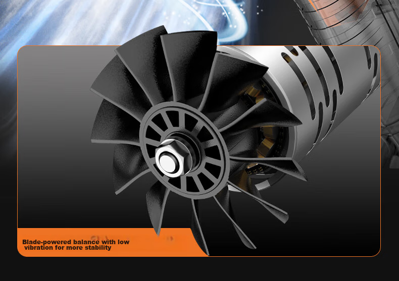 KOMAX Powerful Turbine Fan, Car Washing Snow Blower, Car Dust Removal Fan, High-Power Strong Blower for Blowing Dust 10