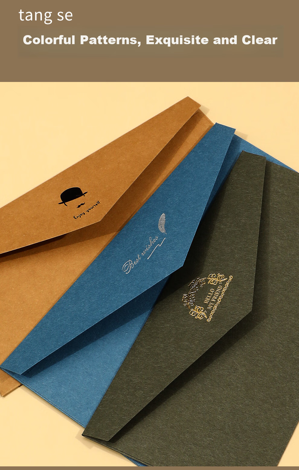 Jiaranheng Envelope And Letter Set, Back-To Gift for Teachers And Classmates, Birthday Card, Anniversary Creative Card, Vintage-Style Romantic Letter, Confession, Vintage Invitatio 6