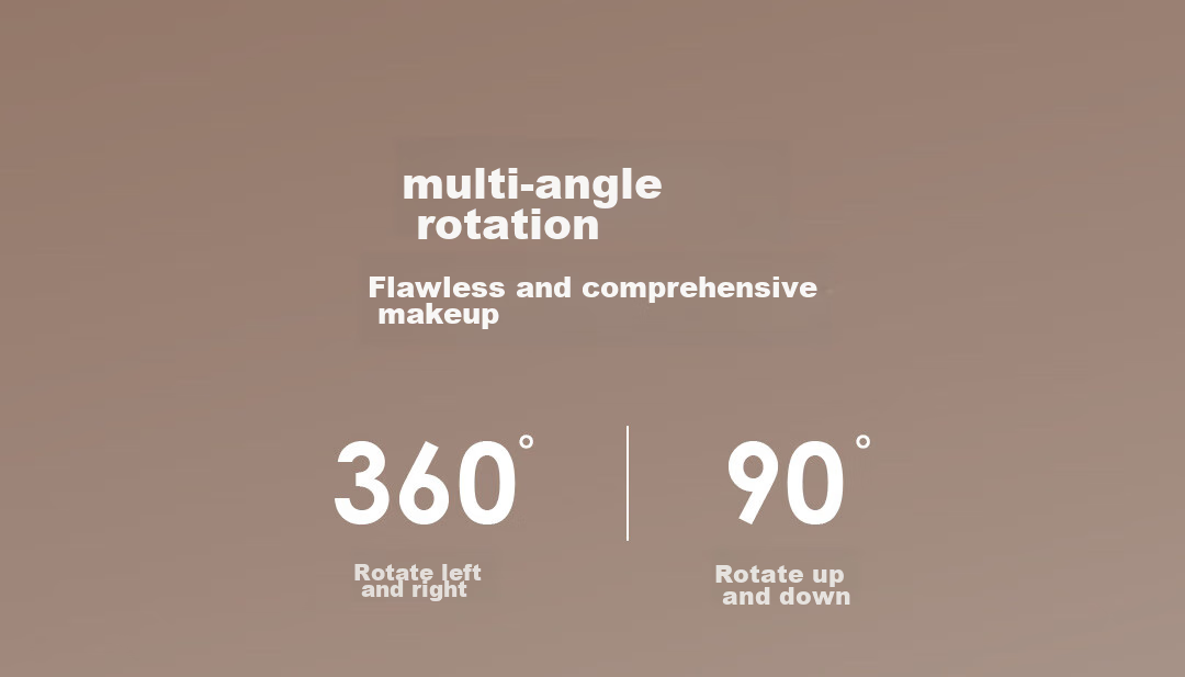 DOCO LAB Mirror Makeup Mirror with Light, Foldable, Magnifying LED Makeup Mirror for Dorm Bedroom Dressing Table Desktop Large High-Definition Smart Beauty Mirror, Birthday Gift for Women, Gift for Wife 10