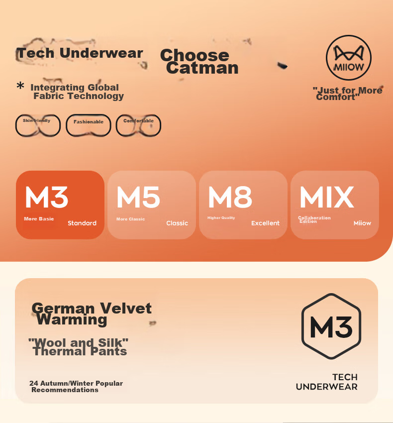 MiiOW [Polyester Temperature-Raising Wool Silk] Women's Thermal Pants, High-Waist Tummy Control, Body-Shaping, Butt-Lifting, Fleece-Lined Leggings for Autum 1