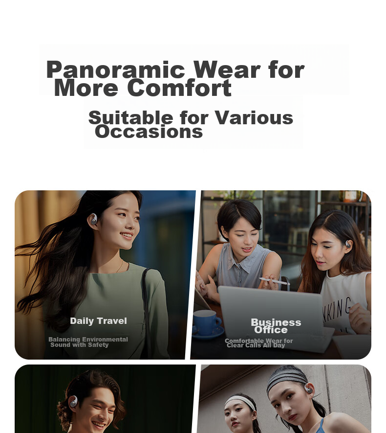 Aigo Bluetooth Headphones, Over-Ear Active Noise Cancellation, Comfortable Wear, Suitable for Music, Gaming, And Sports, Compatible with Apple And Xiaomi Phones And Computers, WH300 Starry Silver 12