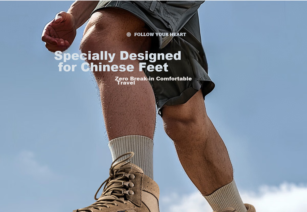 Free Soldier Mid-Top Hiking Boots for Men And Women, Outdoor Wear-Resistant Non-Slip Trekking Climbing Sandproof Breathable Desert Boots, Sand Color, Size 40 4