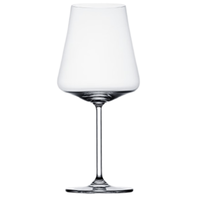 Ocean Imported Burgundy Wine Glasses Set of 6, 620ML High Stem Glasses for Home Use