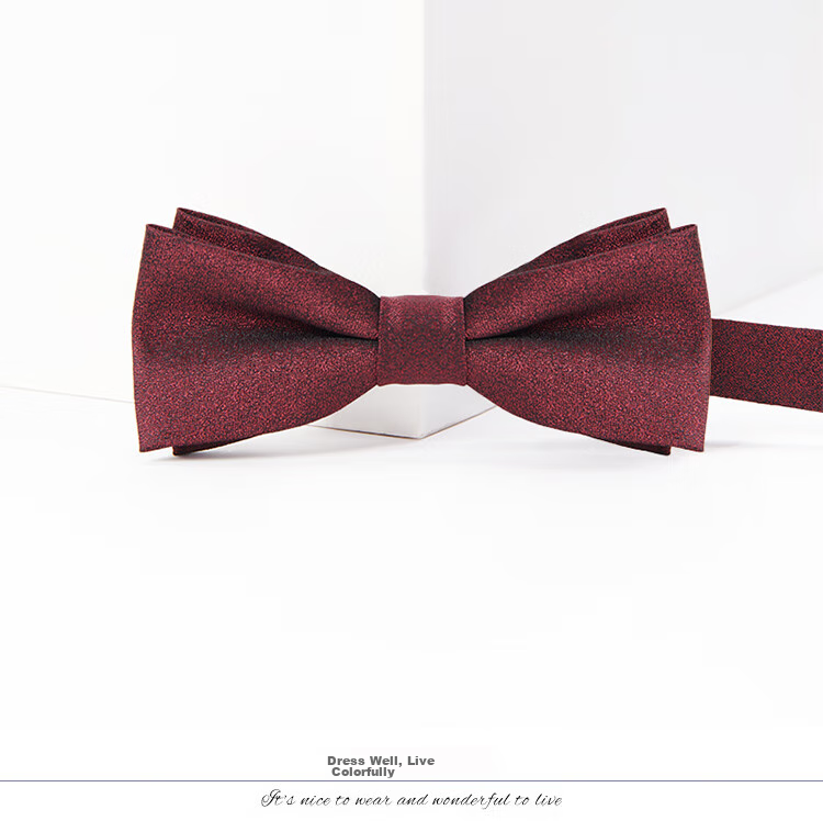 GLO-STORY Men's Bow Tie, Wedding Groom Groomsman Banquet Party Formal Wear Business Gentleman Double-Layer Bow Tie MLD824069 20