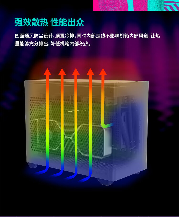 CoolerMaster NR200PMAX ITX Case Power Supply Combo, Including V850SFX Gold PSU & 280mm Water Cooling Radiator, Steel And Glass Side Panel, Tool-Free Installatio 7